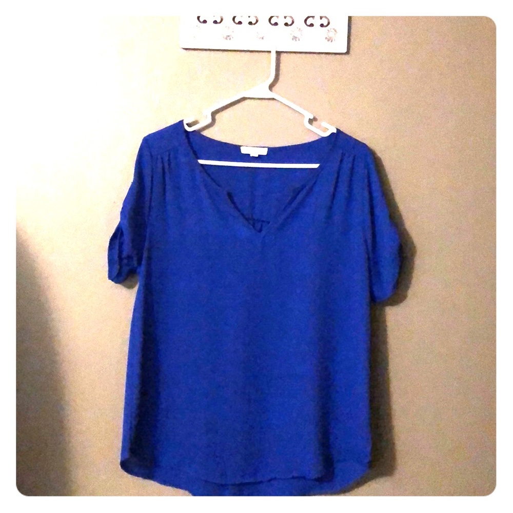 Royal blue top